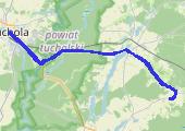 Do Tucholi i z powrotem - mapa trasy gps - rower górski