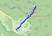 Trasa z dnia 2014-02-09 12:18 - mapa trasy gps - snowboard