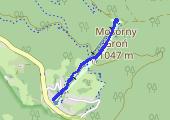 Trasa z dnia 2014-02-09 10:45 - mapa trasy gps - snowboard