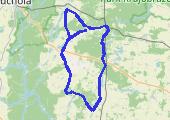 Iwiec - pętla po okolicy - mapa trasy gps - rower górski