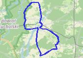 O 6:07 przejażdżka, tak na pobudkę :) - mapa trasy gps - rower górski