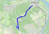 Police-->Głębokie - mapa trasy gps - rower górski