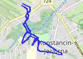 Trasa z dnia 2014-02-15 10:45 - mapa trasy gps - rower górski