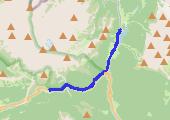 Cortina d'Ampezzo dzień 3 - mapa trasy gps - spacer