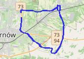 Rozpoczęcie sezonu 2014 - mapa trasy gps - rower trekkingowy
