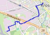 Trasa z dnia 2014-02-26 14:44 - mapa trasy gps - samochód