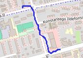 Trasa z dnia 2014-02-26 05:13 - mapa trasy gps - spacer