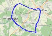 Tak jak wczoraj tyle, że w drugą stronę :) - mapa trasy gps - rower górski