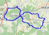 Śląsk - mapa trasy gps - rower górski