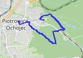 po lesie - mapa trasy gps - spacer