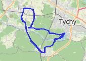 Gostyń - pętla po okolicy - mapa trasy gps - rower górski