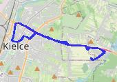 Trasa z dnia 2014-03-08 18:07 - mapa trasy gps - rower trekkingowy