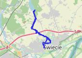 do deczna - mapa trasy gps - rower trekkingowy