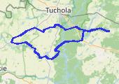 Głównie teren, szosy ok. 10 km - mapa trasy gps - rower górski