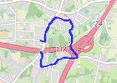 Trasa z dnia 2014-03-19 21:09 - mapa trasy gps - marsz