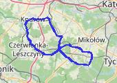 Gostyń tym razem ósemka :) - mapa trasy gps - rower górski