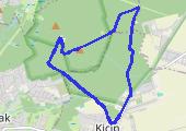 Bieg Dziewicza Góra Treninig - mapa trasy gps - bieganie