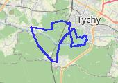 Gostyń - pętla po okolicy - mapa trasy gps - rower górski