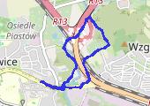 Trasa z dnia 2014-03-27 17:53 - mapa trasy gps - spacer