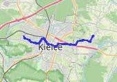 Wola Kopcowa - Kielce (Ślichowice) - mapa trasy gps - rower miejski
