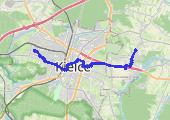 Kielce (Ślichowice) - Wola Kopcowa - mapa trasy gps - rower miejski