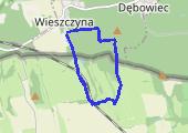 Okolice Długoty - mapa trasy gps - marsz
