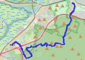 Spacer po Puszczy Bukowej - mapa trasy gps - spacer