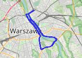 Po Warszawie - mapa trasy gps - rower trekkingowy