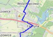 Wola Kopcowa - Cedzyna - mapa trasy gps - rower miejski