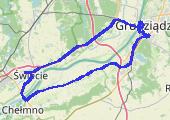 rowerowo masa w Grudziadzu - mapa trasy gps - rower trekkingowy