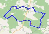 NIEDZIELA - mapa trasy gps - canicross