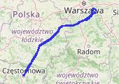 Trasa z dnia 2014-04-02 18:09 - mapa trasy gps - samochód