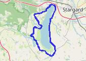 Maraton wokół Miedwia 2012 - mapa trasy gps - rower górski