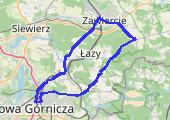 z rzepą na ogrodzieniec - mapa trasy gps - rower szosowy