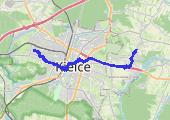 Trasa z dnia 2014-04-03 19:27 - mapa trasy gps - rower miejski