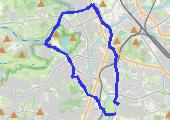 Kraków - mapa trasy gps - rower górski