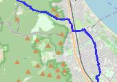 g - mapa trasy gps - rower górski