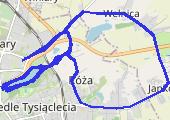 Trasa z dnia 2014-04-05 11:25 - mapa trasy gps - nordic walking