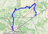 Tłuszcz - Wyszków - Serock - Warszawa - mapa trasy gps - rower trekkingowy