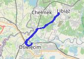 Trasa z dnia 2014-04-05 14:31 - mapa trasy gps - samochód