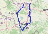 Trasa z dnia 2014-03-30 16:50 - mapa trasy gps - motocykl