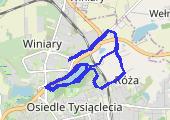 Trasa z dnia 2014-04-09 19:05 - mapa trasy gps - nordic walking