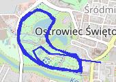 Trasa z dnia 2014-04-10 18:40 - mapa trasy gps - bieganie