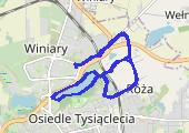 Trasa z dnia 2014-04-10 20:33 - mapa trasy gps - nordic walking