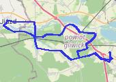 Rzeczyce - 50.5 km - mapa trasy gps - rower górski
