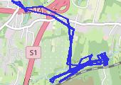 Trasa z dnia 2014-04-12 19:25 - mapa trasy gps - motocykl