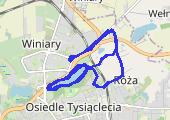 Trasa z dnia 2014-04-14 09:53 - mapa trasy gps - nordic walking