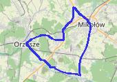 Gostyń 33,4 km - mapa trasy gps - rower górski