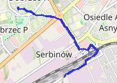 Marsz praca 2014-04-18 07:38 - mapa trasy gps - marsz