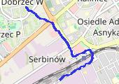 Marsz praca 18.04.2014 - mapa trasy gps - marsz